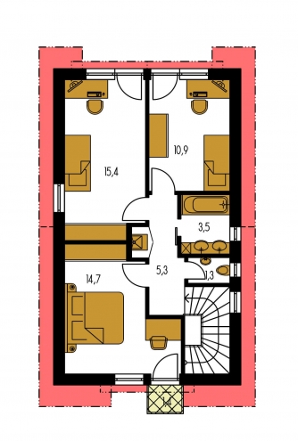 Floor plan of second floor - PREMIER 152